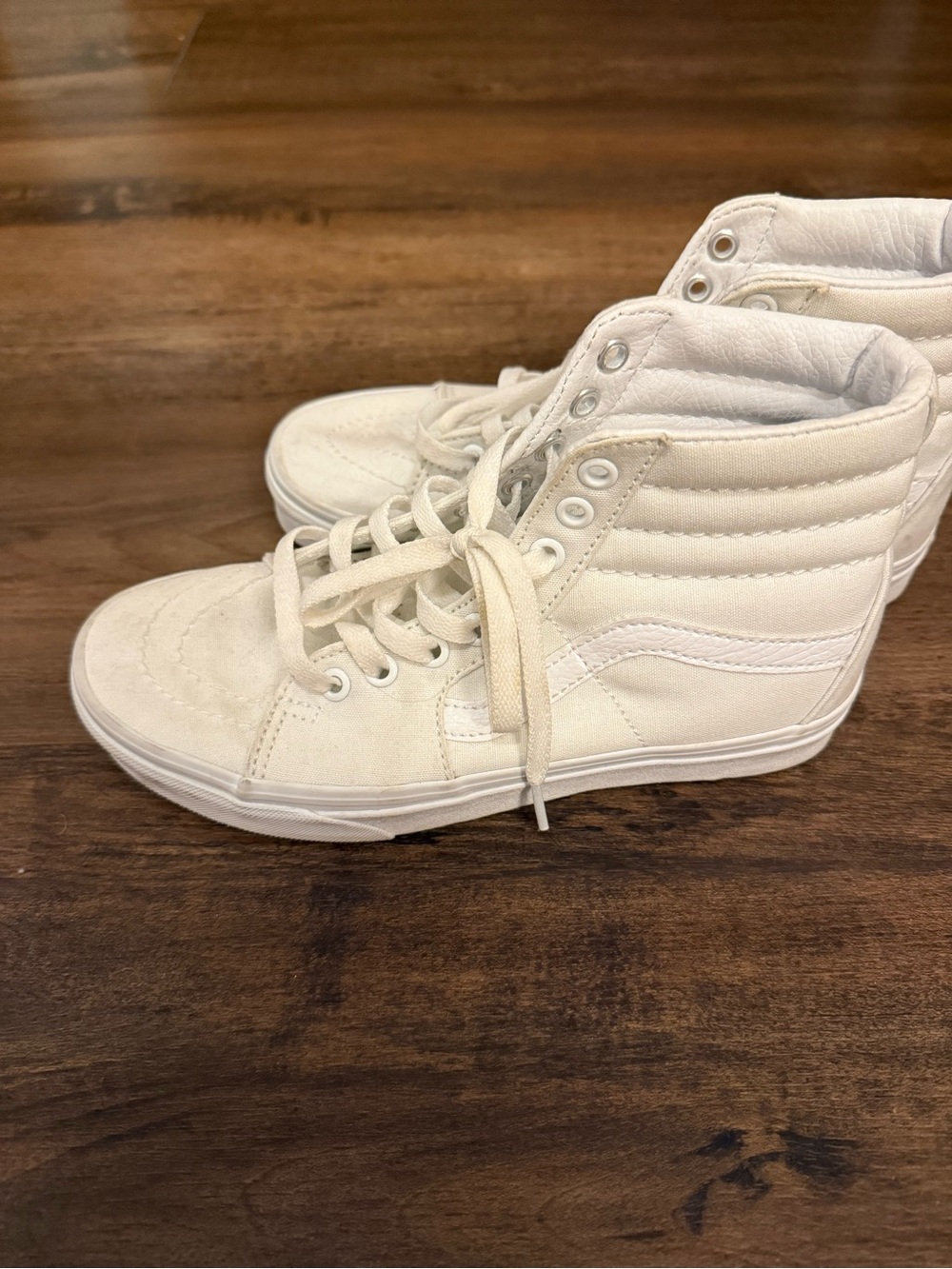 Vans Women’s High-Top Canvas Sneakers - White